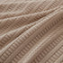 3D Grid Jacquard Sofa Cover, High Stretch Plush Waffle Couch Slipcover with Tie Straps