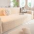 High Stretch Embossed Geometric Slipcover for Couch, Cozy Plush Fleece Couch Cover