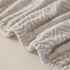 High Stretch Embossed Geometric Slipcover for Couch, Cozy Plush Fleece Couch Cover