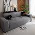 Modern Geometric Jacquard Spandex Slipcover, High Stretch Form Fitting Couch Cover