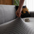 Modern Geometric Jacquard Spandex Slipcover, High Stretch Form Fitting Couch Cover