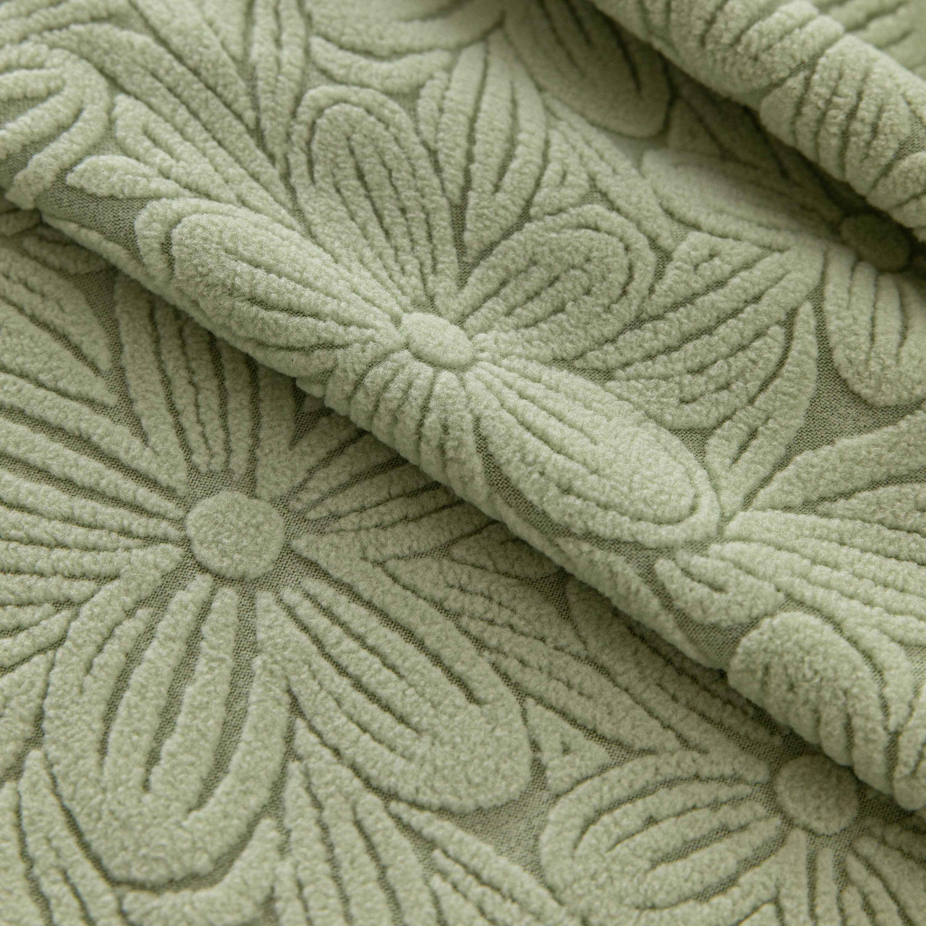 High Elastic Floral Couch Slipcover, Jacquard Stretch Non-Slip Furniture Protector