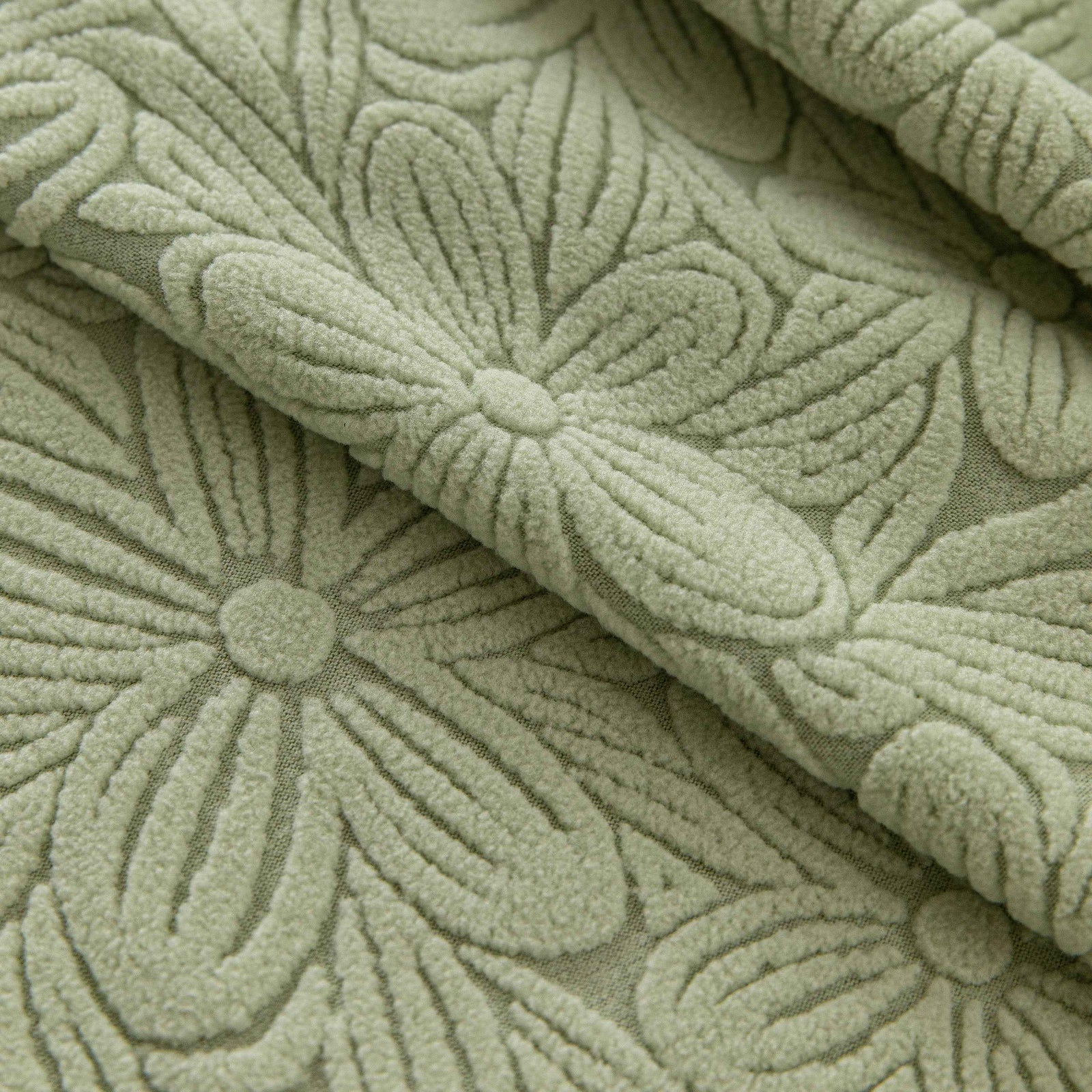 High Elastic Floral Couch Slipcover, Jacquard Stretch Non-Slip Furniture Protector