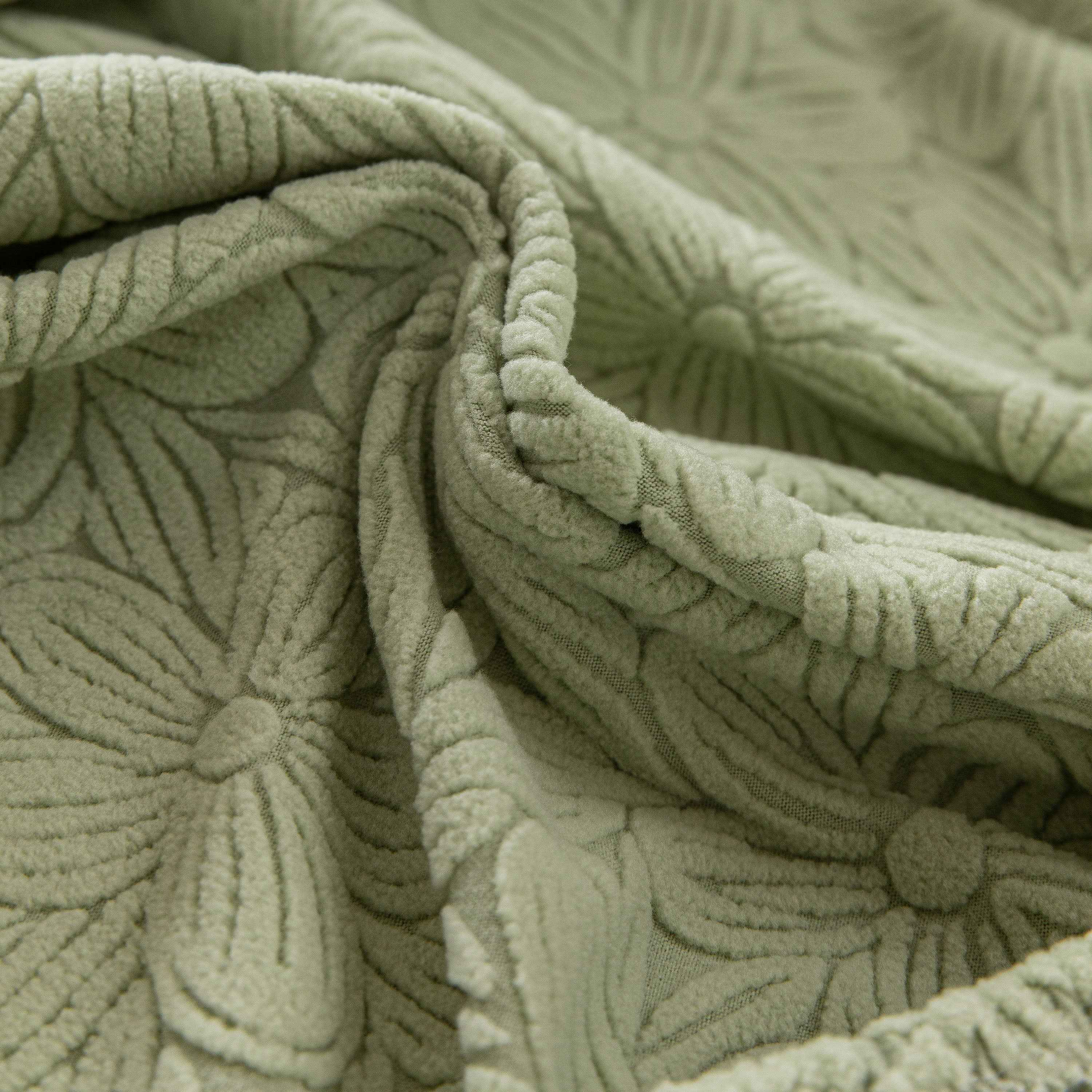 High Elastic Floral Couch Slipcover, Jacquard Stretch Non-Slip Furniture Protector