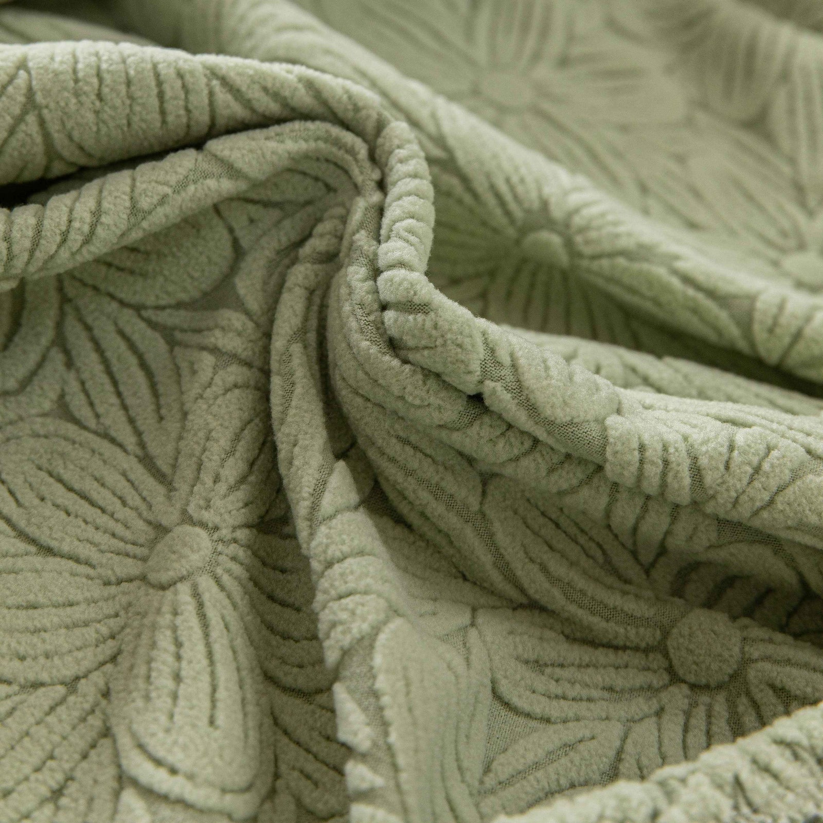 High Elastic Floral Couch Slipcover, Jacquard Stretch Non-Slip Furniture Protector