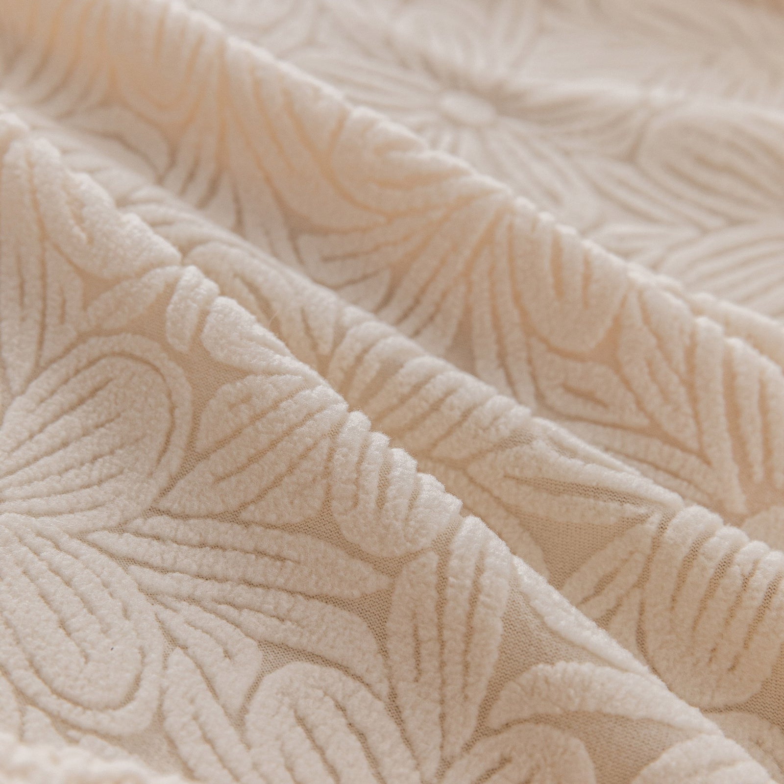 High Elastic Floral Couch Slipcover, Jacquard Stretch Non-Slip Furniture Protector