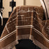 Modern Couch Protector Blanket Woven Chenille Sofa Cover Throw with Artistic Grid