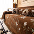Luxury Thickened Sofa Throw Cover, Decorative Cozy Floral Jacquard Couch Cover Blanket