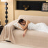 Jacquard Textured Couch Cover Throw, Soft Thick Decorative Slipcover for Couch