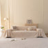 Embossed Leaf Pattern Couch Cover Throw Blanket, Japandi Furniture Cover Protector