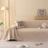 Embossed Leaf Pattern Couch Cover Throw Blanket, Japandi Furniture Cover Protector