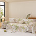 Chenille Throw Blanket Sofa Cover, Abstract Watercolor Couch Cover with Tassel Fringe