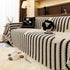 Jacquard Fleece Throw Blanket for Couch Plush Fuzzy Cozy Soft Blankets and Throws for Sofa
