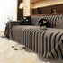 Jacquard Fleece Throw Blanket for Couch Plush Fuzzy Cozy Soft Blankets and Throws for Sofa
