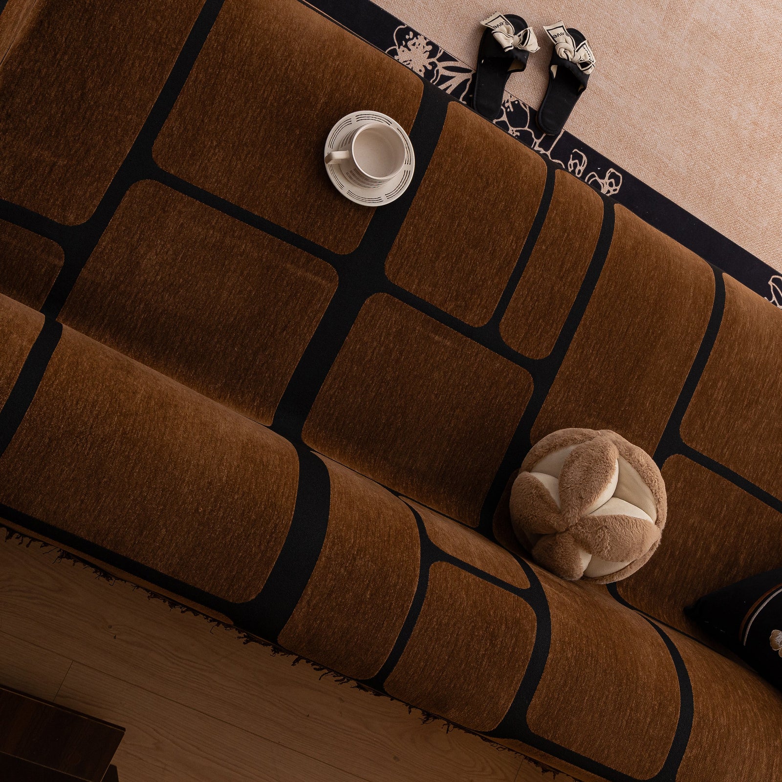 Modern Geometric Sofa Cover Decorative Couch Throw Blanket Furniture Protector