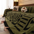Boho Plush Couch Cover Bohemian Throw Blanket Decor Covers Sofa Chair Furniture Bed