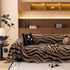 Zebra Striped Chenille Throw Sofa Cover Full-Cover Decorative Furniture Slipcover