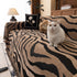 Zebra Striped Chenille Throw Sofa Cover Full-Cover Decorative Furniture Slipcover