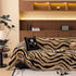Zebra Striped Chenille Throw Sofa Cover Full-Cover Decorative Furniture Slipcover