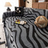 Zebra Striped Chenille Throw Sofa Cover Full-Cover Decorative Furniture Slipcover