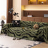 Zebra Striped Chenille Throw Sofa Cover Full-Cover Decorative Furniture Slipcover