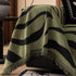 Zebra Striped Chenille Throw Sofa Cover Full-Cover Decorative Furniture Slipcover