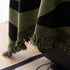 Zebra Striped Chenille Throw Sofa Cover Full-Cover Decorative Furniture Slipcover
