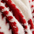 Jacquard Fleece Throw Blanket for Couch Plush Fuzzy Cozy Soft Blankets and Throws for Sofa