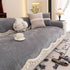 Chenille Sofa Cover Towel – Non-Slip, Washable Pets Couch Protector with Tassels