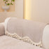 Chenille Sofa Cover Towel – Non-Slip, Washable Pets Couch Protector with Tassels