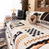 Boho Chic Woven Throw Blanket for Couch, Washable Couch Cover for Pets, Dogs, Cats