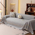 Jacquard Ice Silk Sofa Throw Cover with Gold Trim, Summer Cooling Couch Slipcover