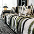 Striped Chenille Sofa Throw Covers, Boho Style Cozy Couch Protector Blanket