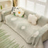 Geometric Radial Striped L-Shape Sofa Cover: Thick, Reversible Furniture Blanket for Kids and Pets