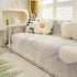 Geometric Radial Striped L-Shape Sofa Cover: Thick, Reversible Furniture Blanket for Kids and Pets
