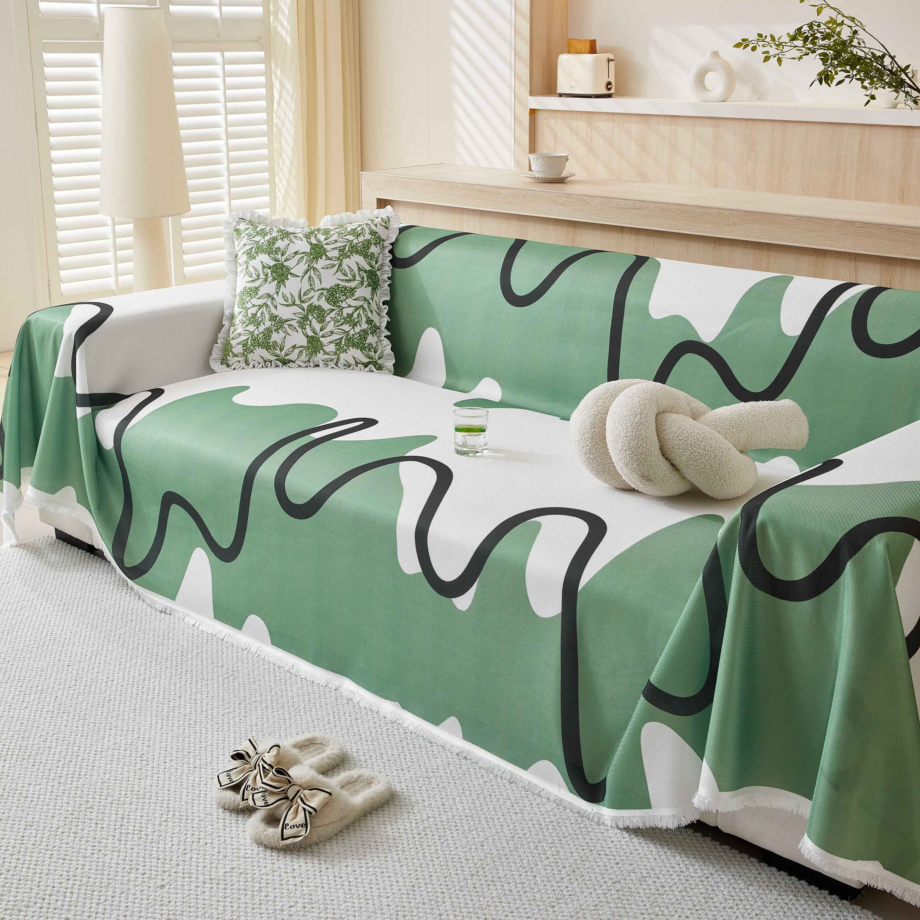 Lightweight Washed Soft Breathable Throw Blanket Perfect for Summer, Great Blanket Layer for Couch