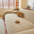 Reversible Herringbone Sofa Cover, 2-in-1 Classic British Throw Blanket for Couch