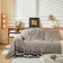 Reversible Herringbone Sofa Cover, 2-in-1 Classic British Throw Blanket for Couch