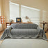 Reversible Herringbone Sofa Cover, 2-in-1 Classic British Throw Blanket for Couch