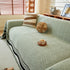 Reversible Herringbone Sofa Cover, 2-in-1 Classic British Throw Blanket for Couch