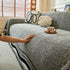 Reversible Herringbone Sofa Cover, 2-in-1 Classic British Throw Blanket for Couch