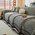 Reversible Herringbone Sofa Cover, 2-in-1 Classic British Throw Blanket for Couch
