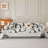 Chenille Jacquard Alphabet Sofa Blanket Cover, L Shape Sofa Cover, Reversible Couch Covers for Dogs