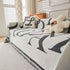 Chenille Jacquard Alphabet Sofa Blanket Cover, L Shape Sofa Cover, Reversible Couch Covers for Dogs