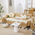 Chenille Minimalist Wavy Sofa Throw Cover, Cozy Blankets for Couch, Machine Washable Couch Protector