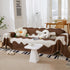 Chenille Minimalist Wavy Sofa Throw Cover, Cozy Blankets for Couch, Machine Washable Couch Protector