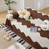 Chenille Minimalist Wavy Sofa Throw Cover, Cozy Blankets for Couch, Machine Washable Couch Protector