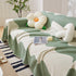 Chenille Minimalist Wavy Sofa Throw Cover, Cozy Blankets for Couch, Machine Washable Couch Protector