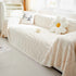 Thick Plush Jacquard Velvet Throw Blanket on Sofa, Sofa Slipcovers and Sectional Sofa Covers