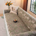 French Country Floral Sofa Cover with Ruffled Skirt, Farmhouse Decor for Living Room